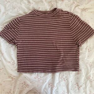 Tilly’s Striped Cropped Tee